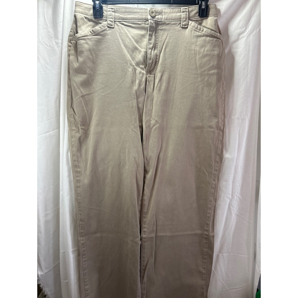 Lee Comfort Waist Tan Khaki Pants Women's Career Casual Trousers